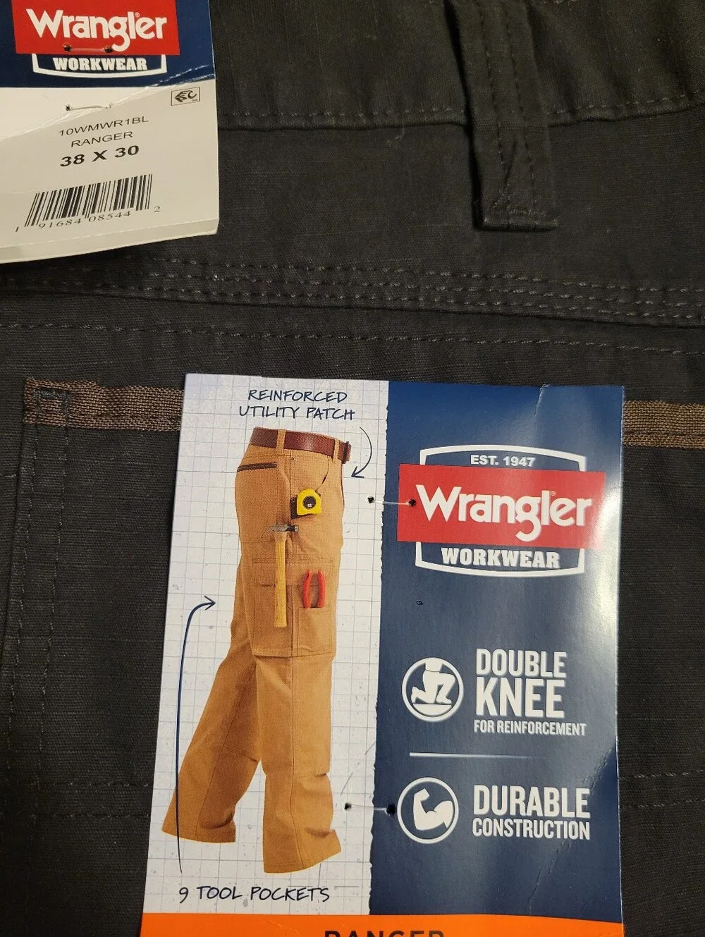 Wrangler Workwear Ranger Black Cargo Pants